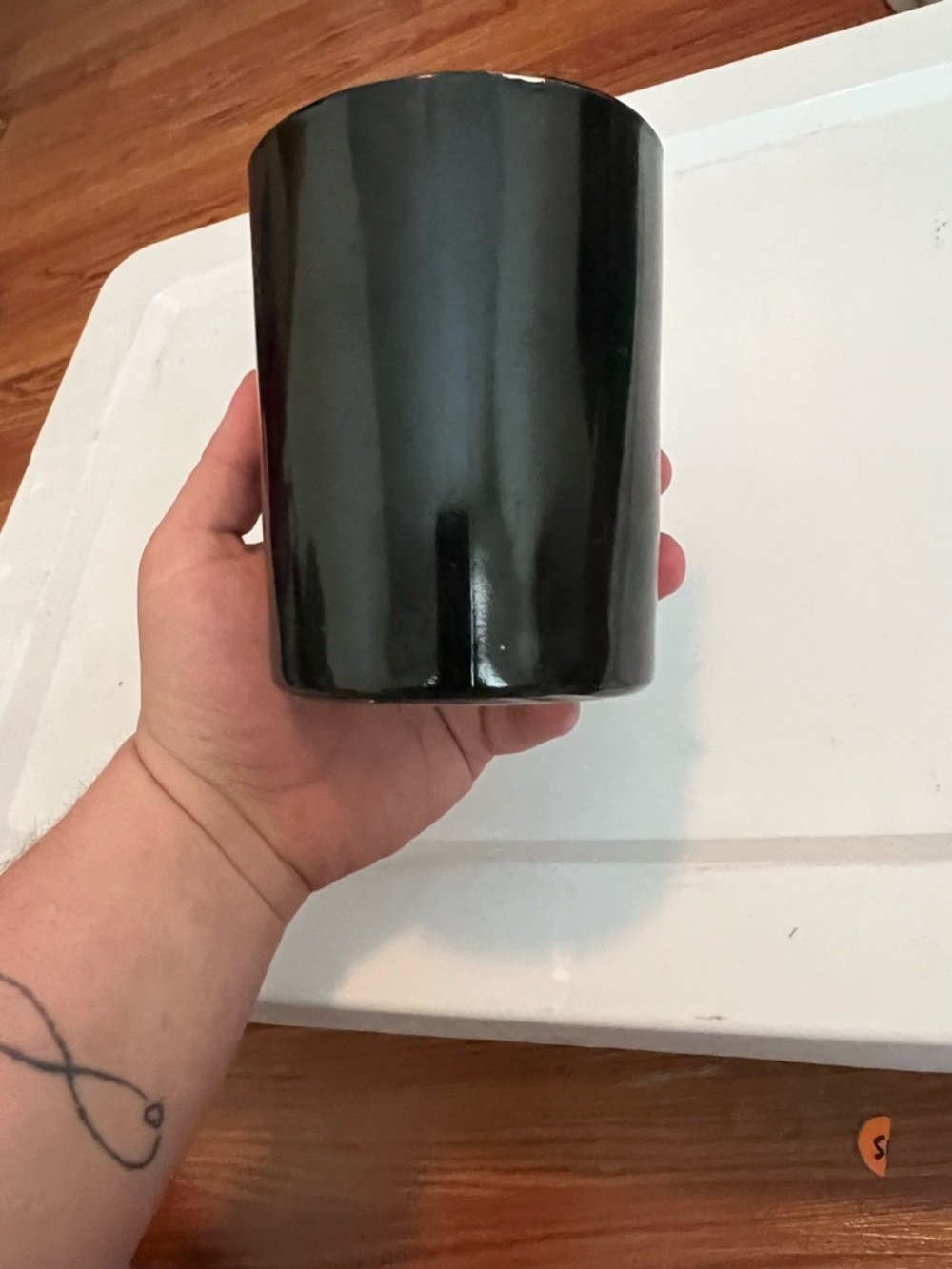 Black Floral Skull Candle Holder - Home Accents - Picture 5 of 5